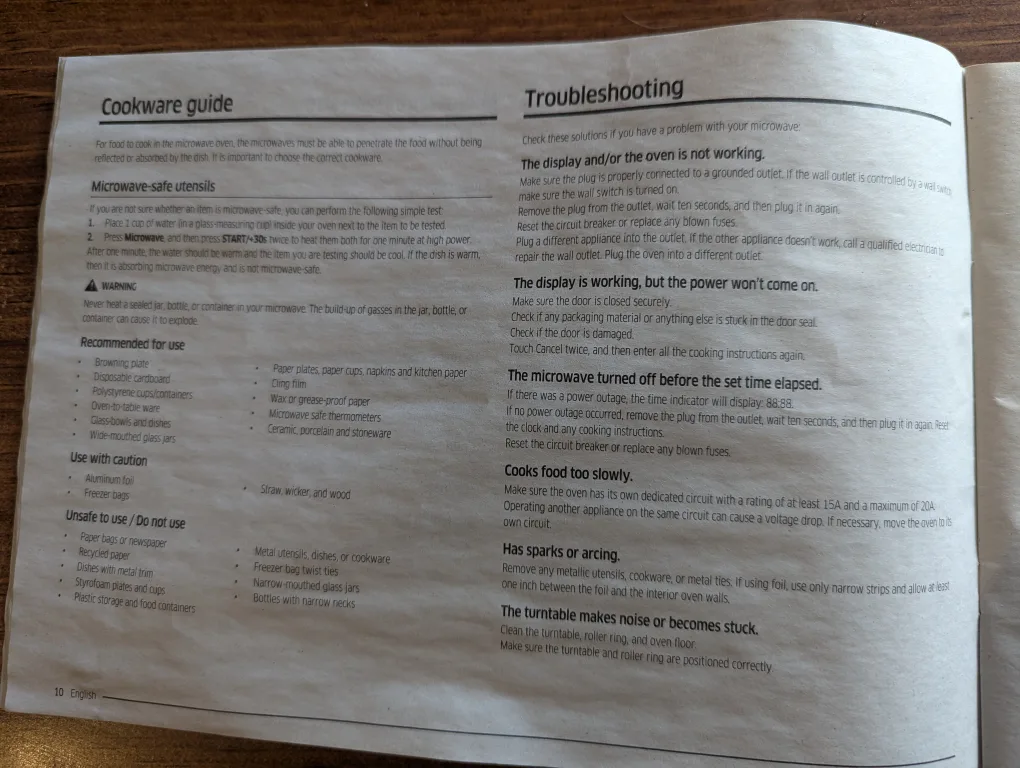 Panasonic microwave image indicator(2)