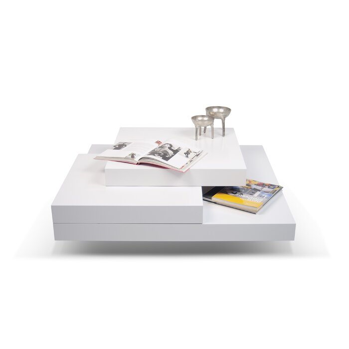 Clytee White Modern Coffee Table - photo 3