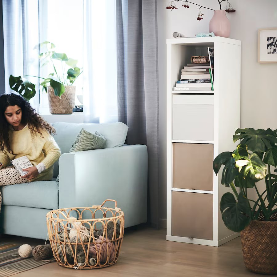 Ikea Kallax shelf unit + 1 white storage box - photo 2