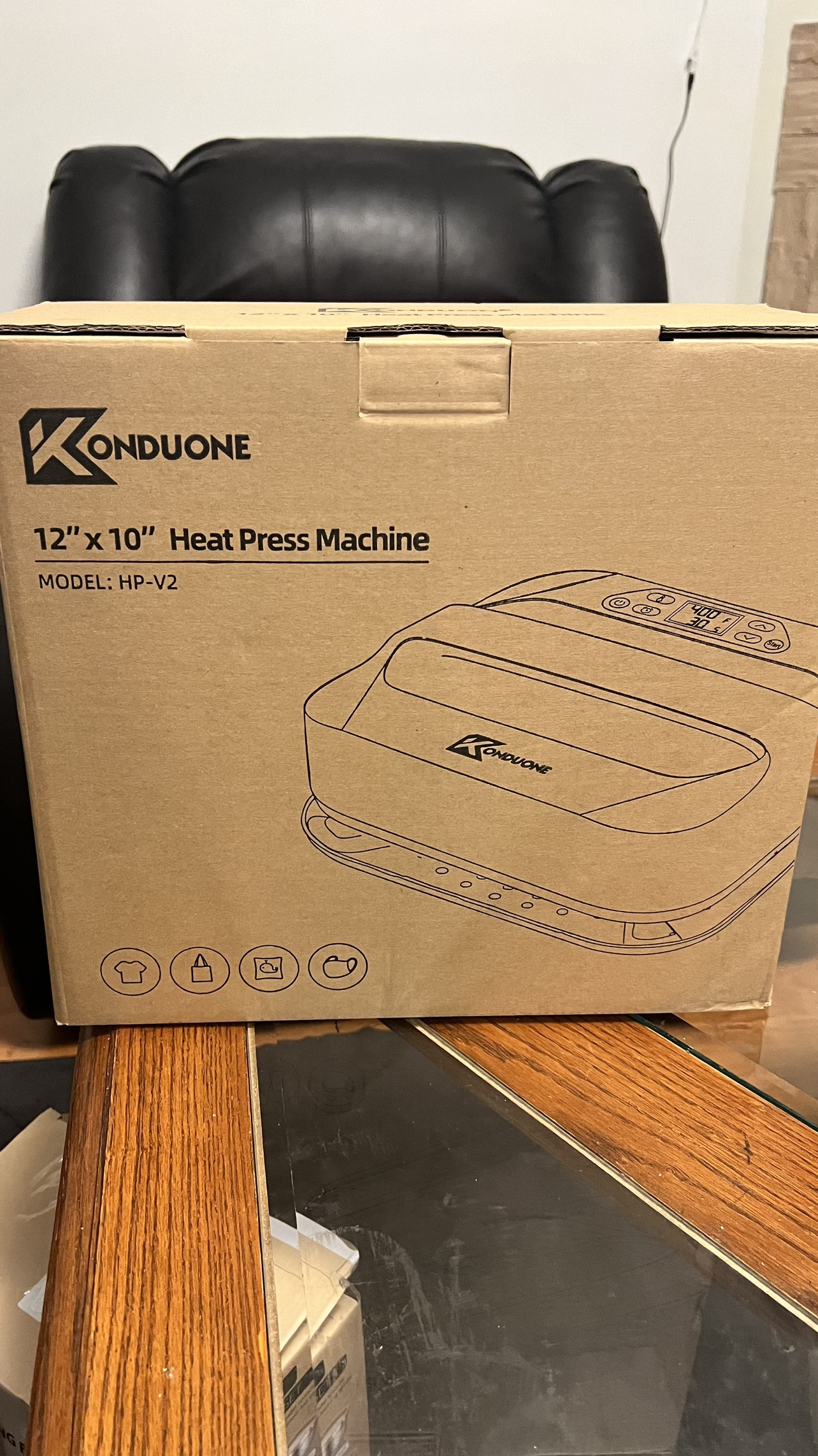 12" x 10" Heat Press Machine - KONDUONE - HP-V2