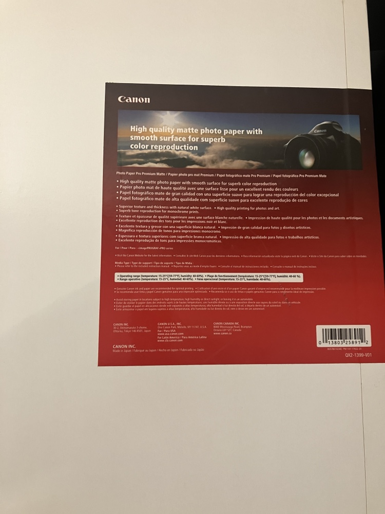 Canon Photo Paper Pro Premium Matte - photo 3