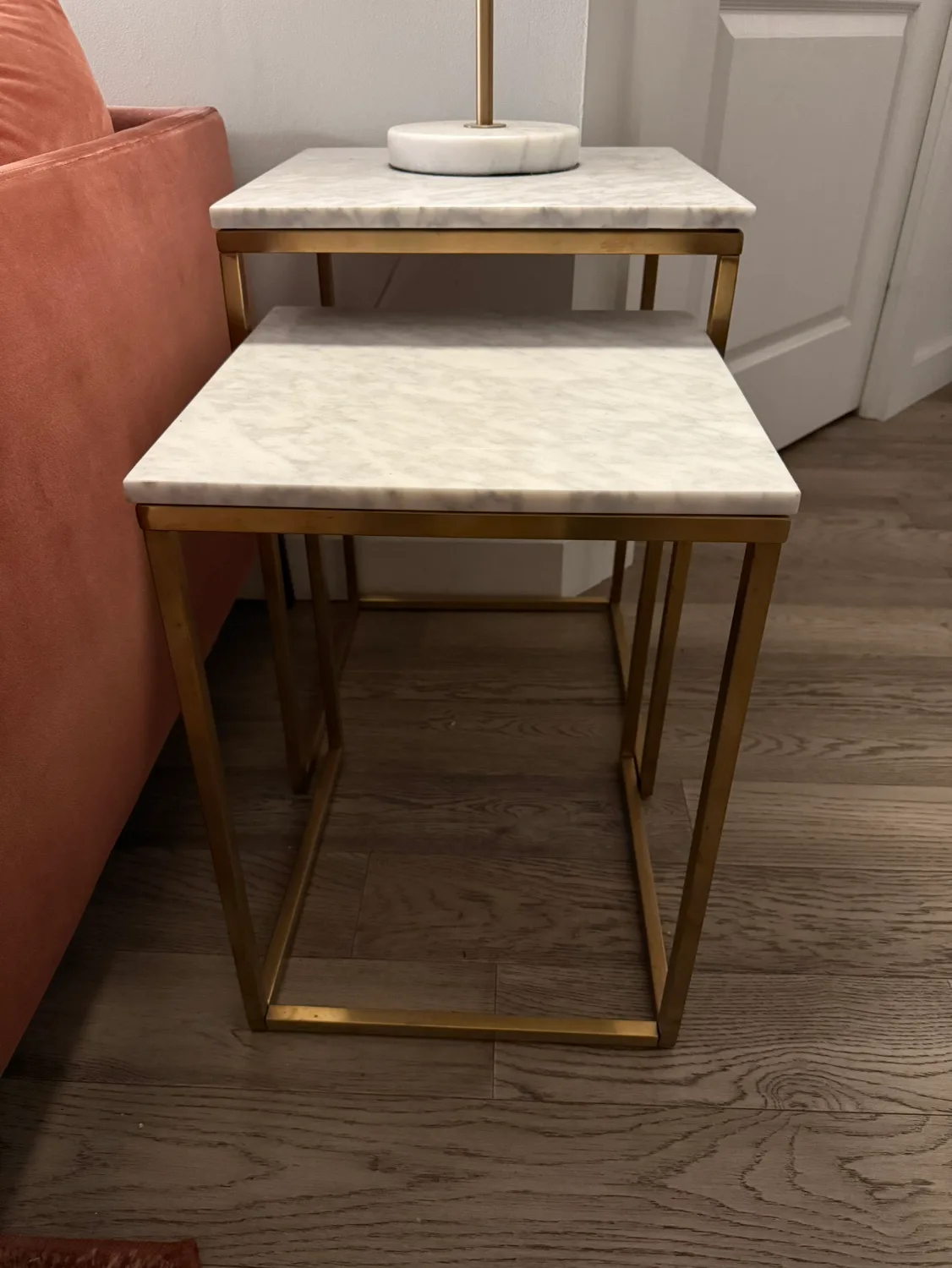 Gold and Marble Nesting Tables thumbnail