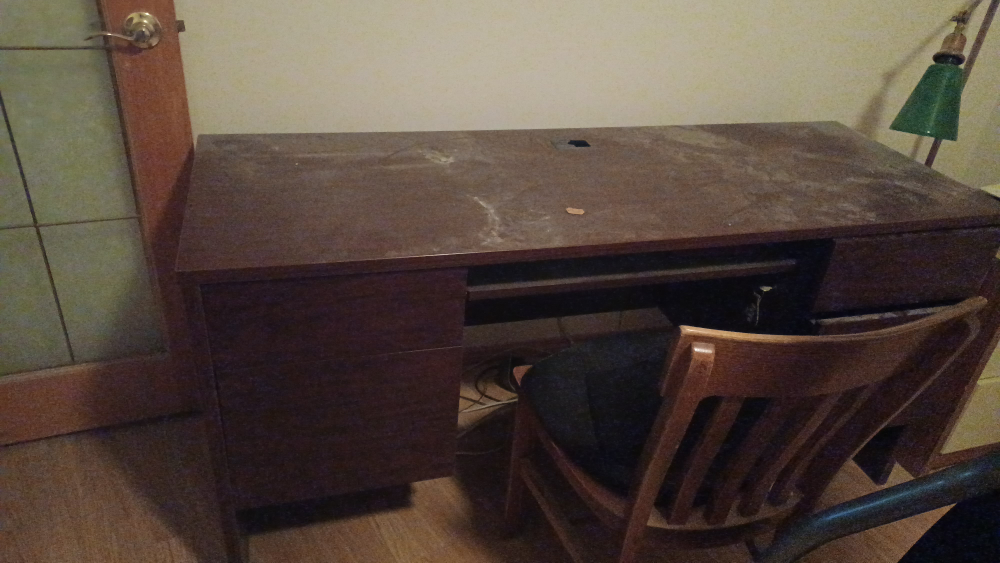 Desk with chair