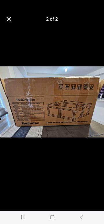 Black Fanbufan Baby Playpen