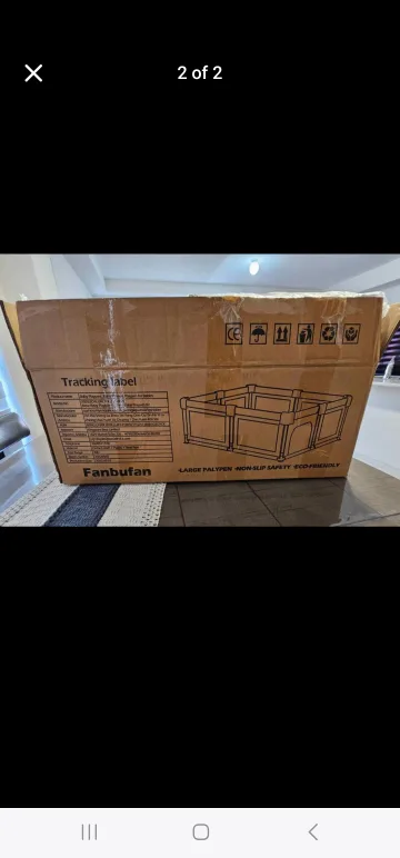 Black Fanbufan Baby Playpen thumbnail