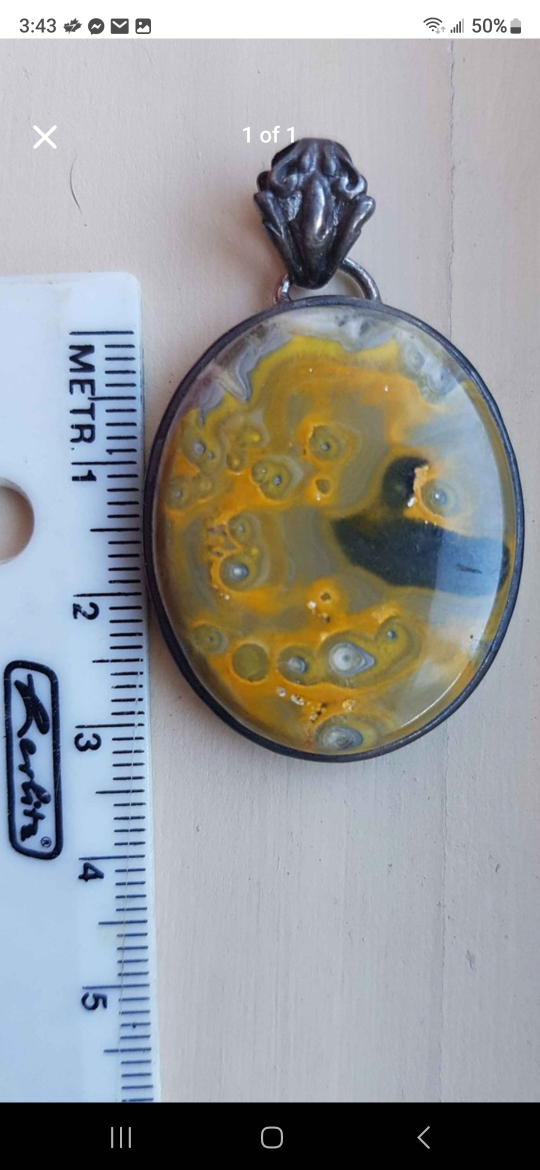 Bumblebee Jasper Pendant