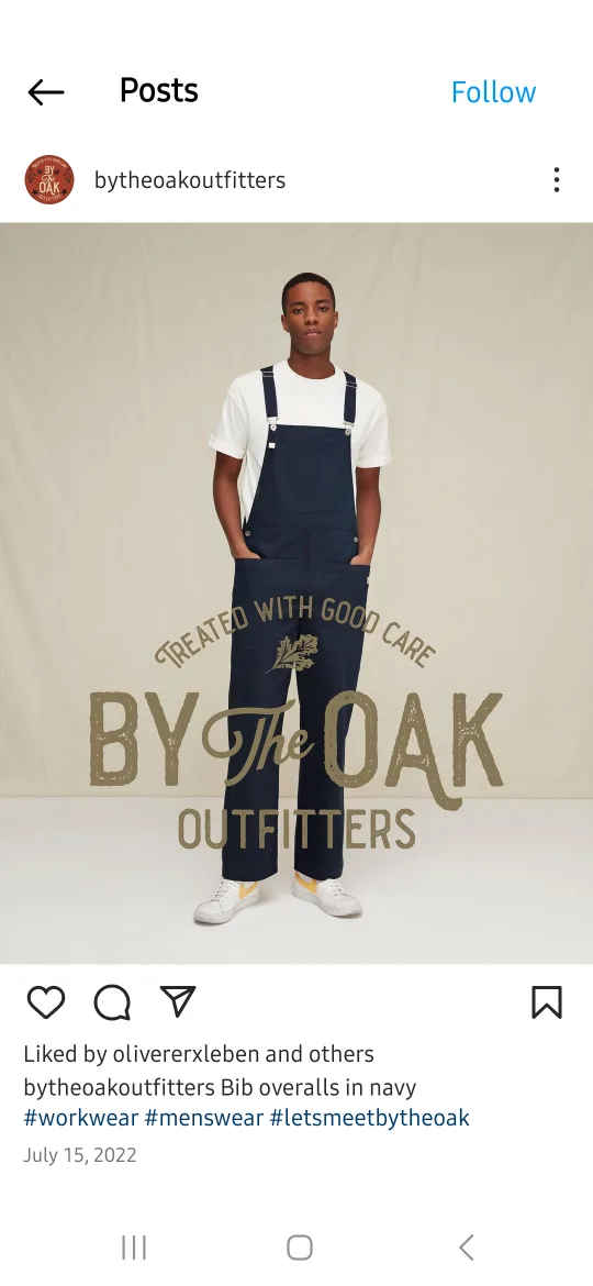 [NEW] Men's Streetwear Overalls - Large thumbnail