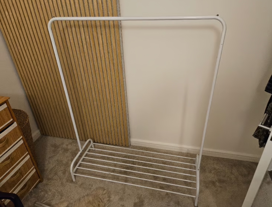 White Clothing Rack - photo 2