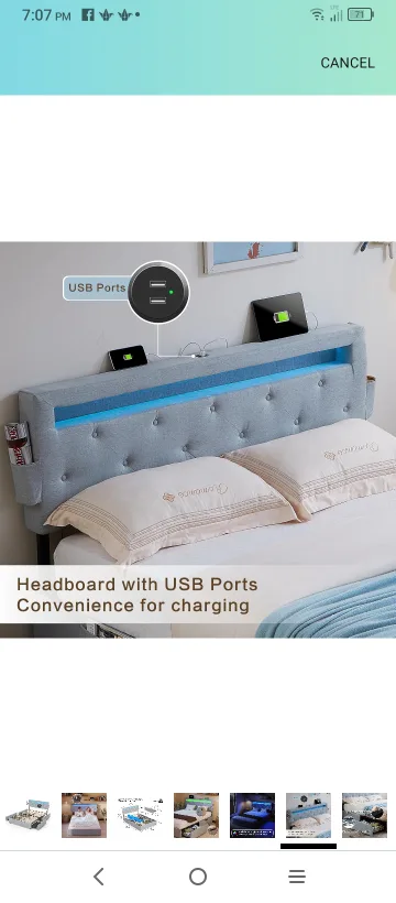 Queen Size Bed Frame with Storage image indicator(3)