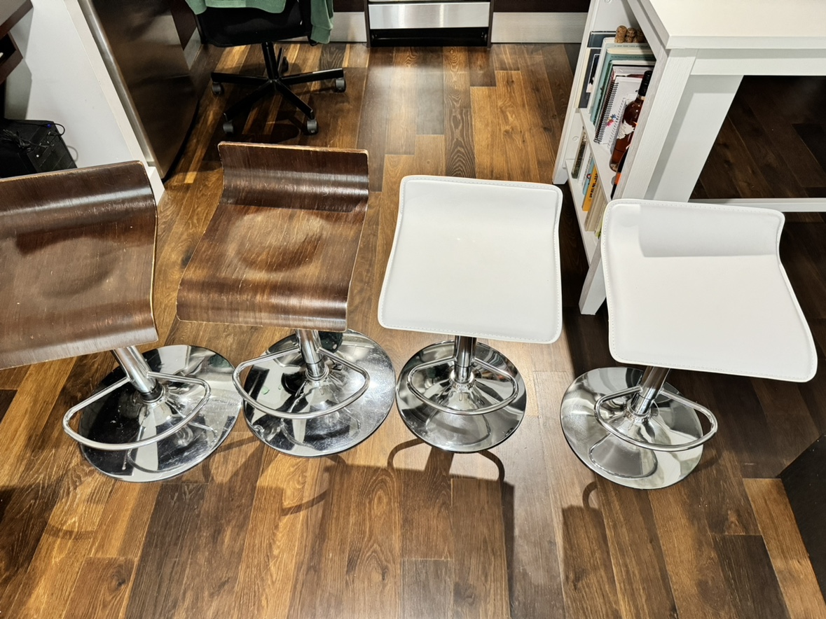 Set of 4 Bar Stools - photo 2