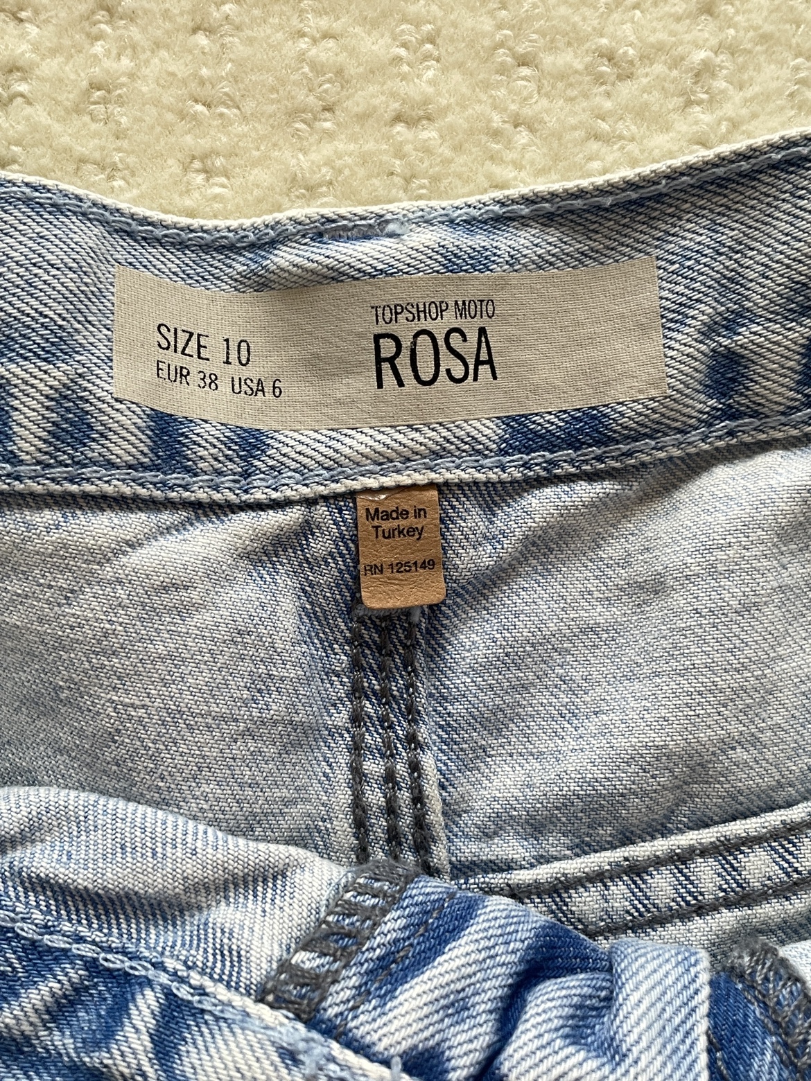 Topshop Moto Rosa Denim Shorts - photo 2