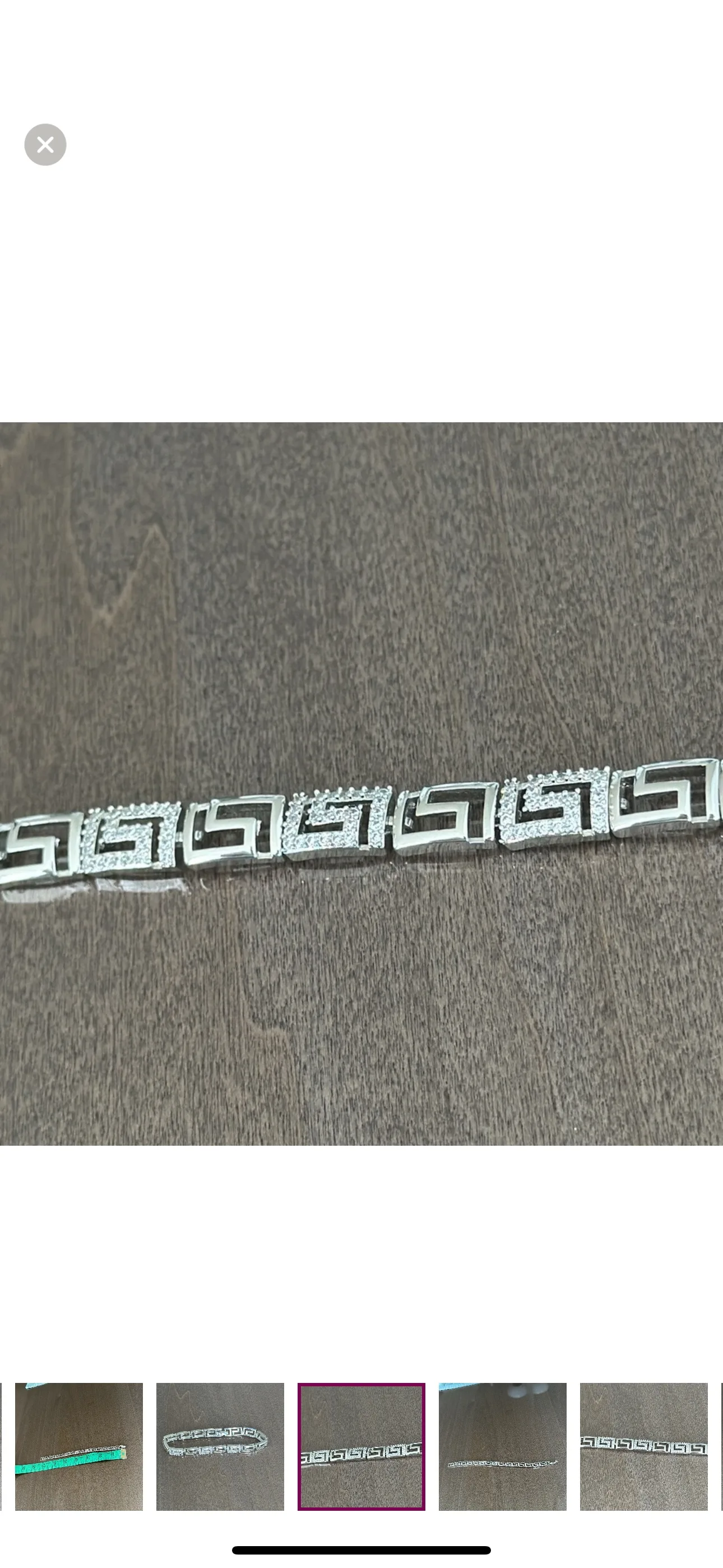 Silver Greek Key Bracelet image indicator(4)