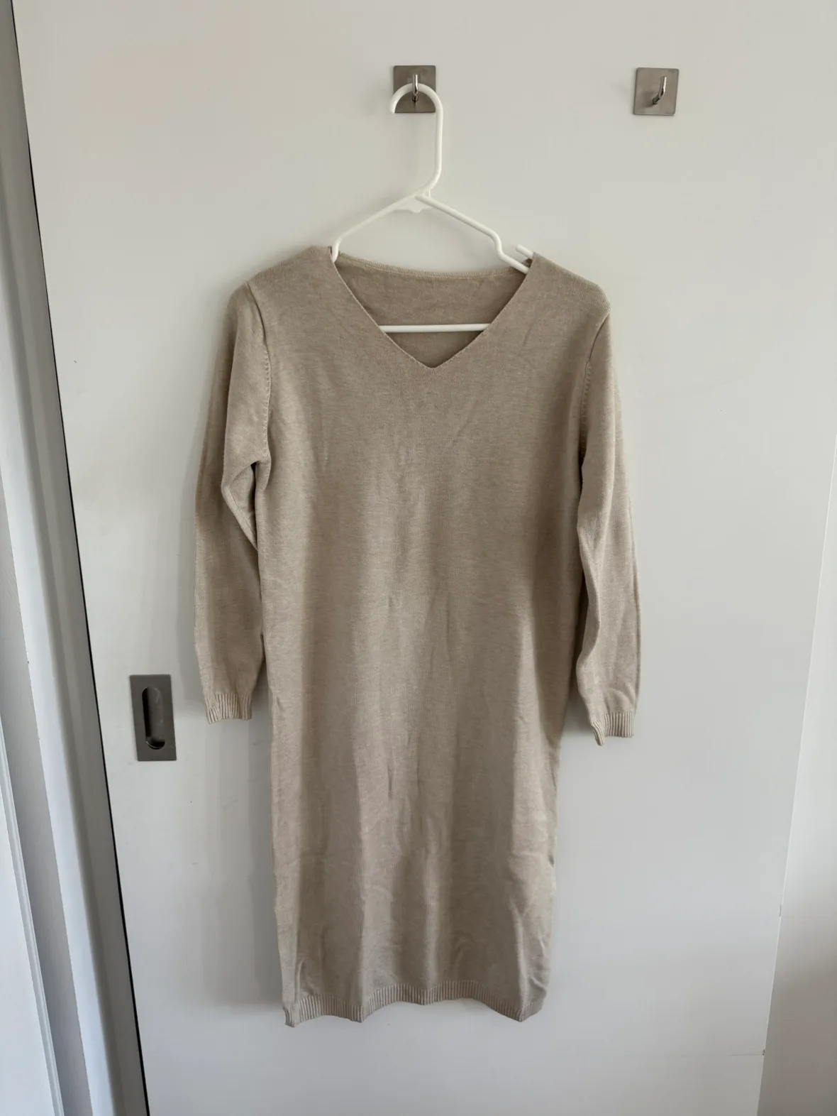 Beige Sweater Dress thumbnail
