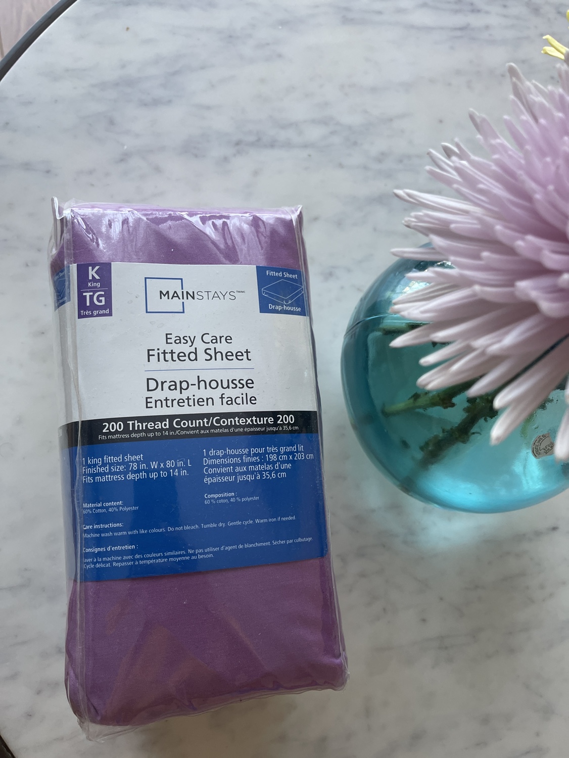 Unopened King Size fitted Sheet