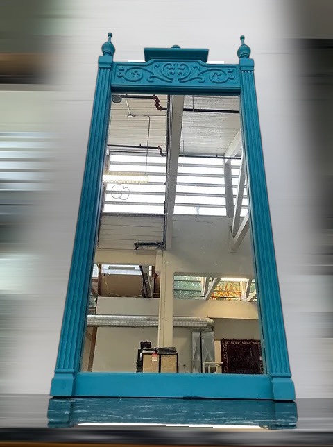 Ornate Blue Mirror - photo 2