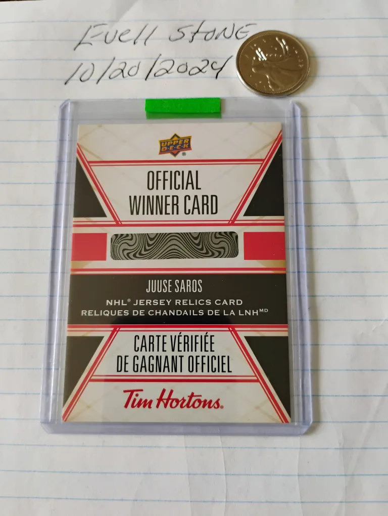 24-25 TIM HORTONS HOCKEY CARDS