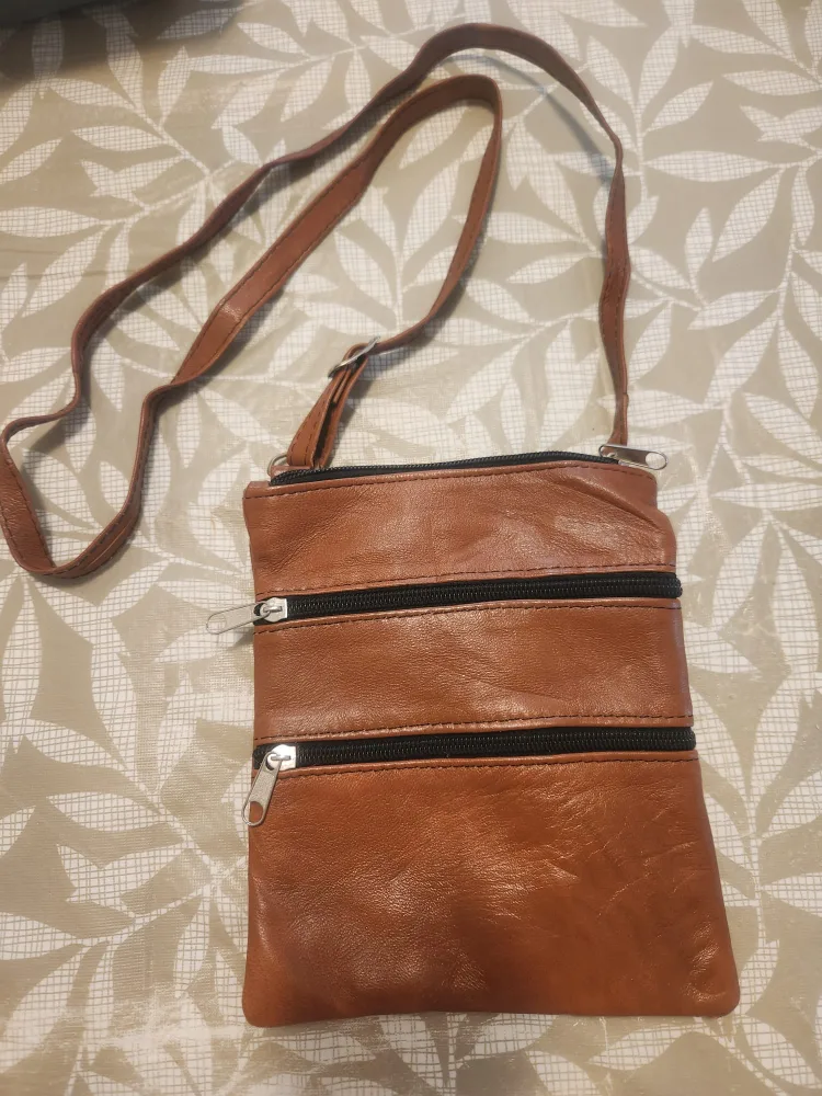 Brown Leather Crossbody Bag thumbnail