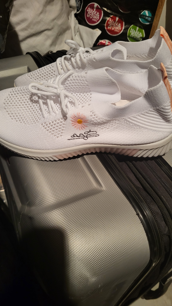 White Knitted Sneakers