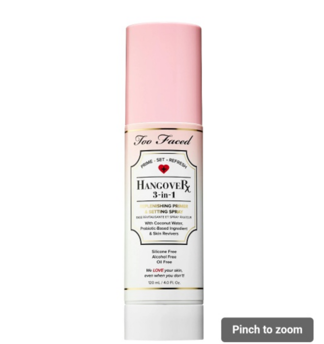Too Faced Hangover Rx 3-in-1 Replenishing Primer & Setting Spray - photo 2