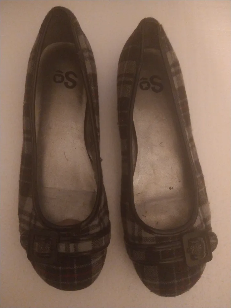 SO Women's Plaid Flats