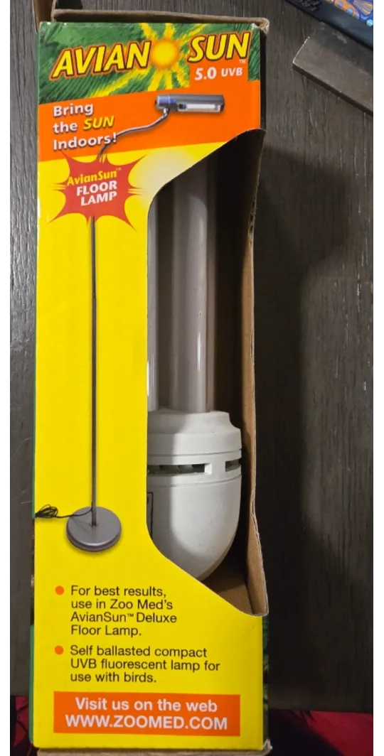 Zoo Med Avian Sun light bulb 5.0 UVB for lamp for birds image indicator(2)