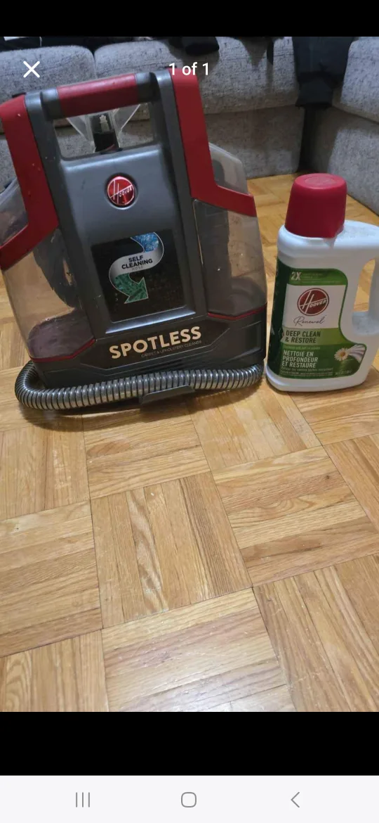 Hoover Spotless Carpet & Upholstery Cleaner thumbnail