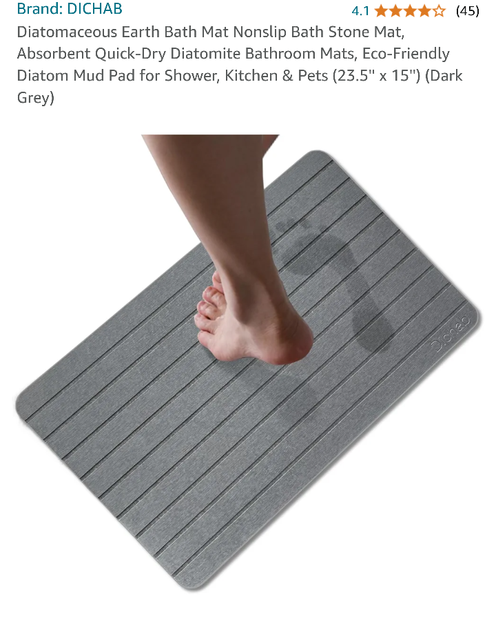 Diatomaceous Earth Bath Mat