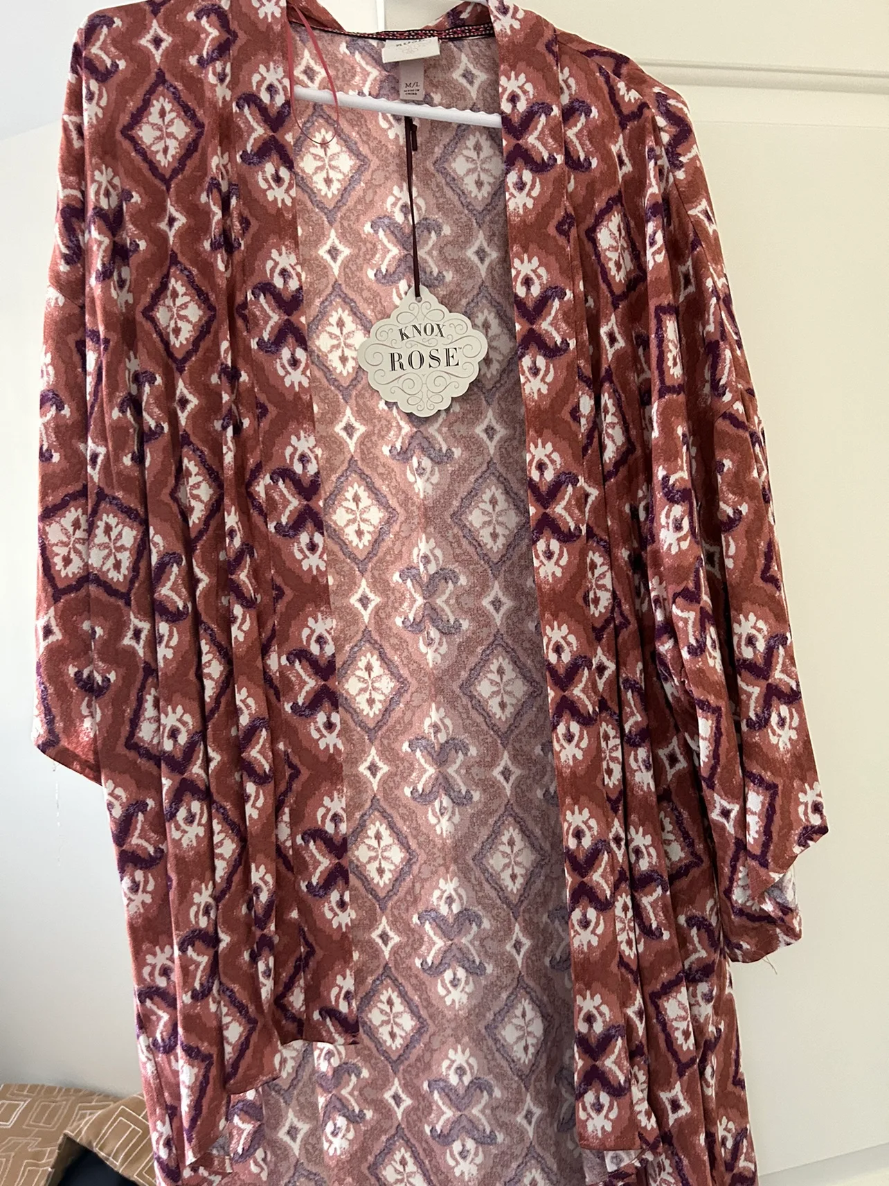 Know Rose Printed Kimono thumbnail