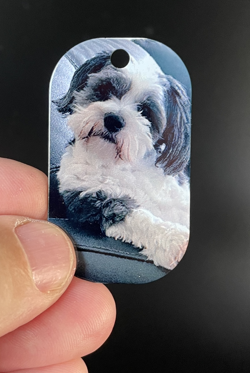 Personalized Dog Tag Keychain