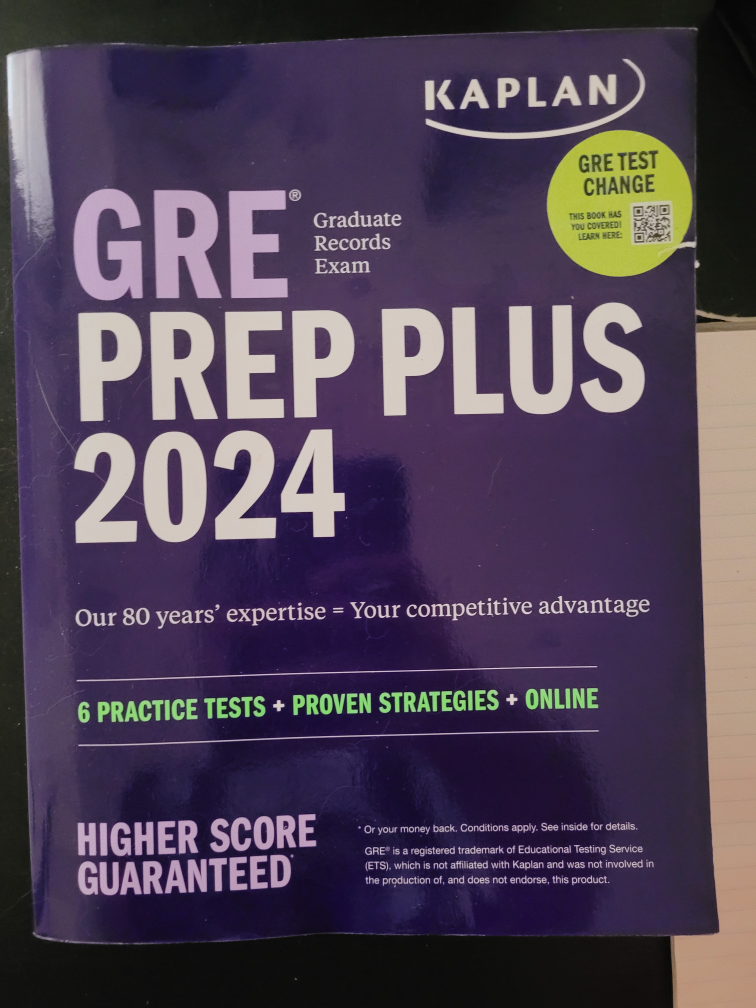 GRE PREP Plus 2024 NEW UNTOUCHED