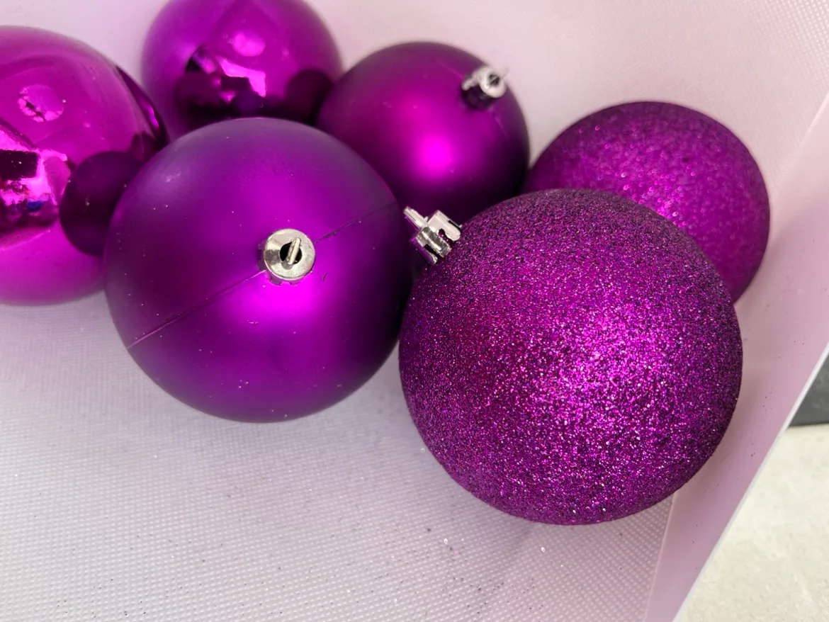 Purple Christmas Ornaments image indicator(3)