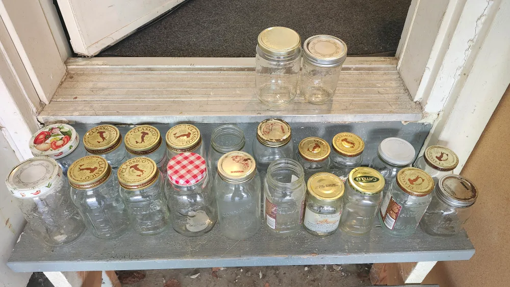 50 cents mason jar haul. Assorted size Mason Glass Jars image indicator(4)