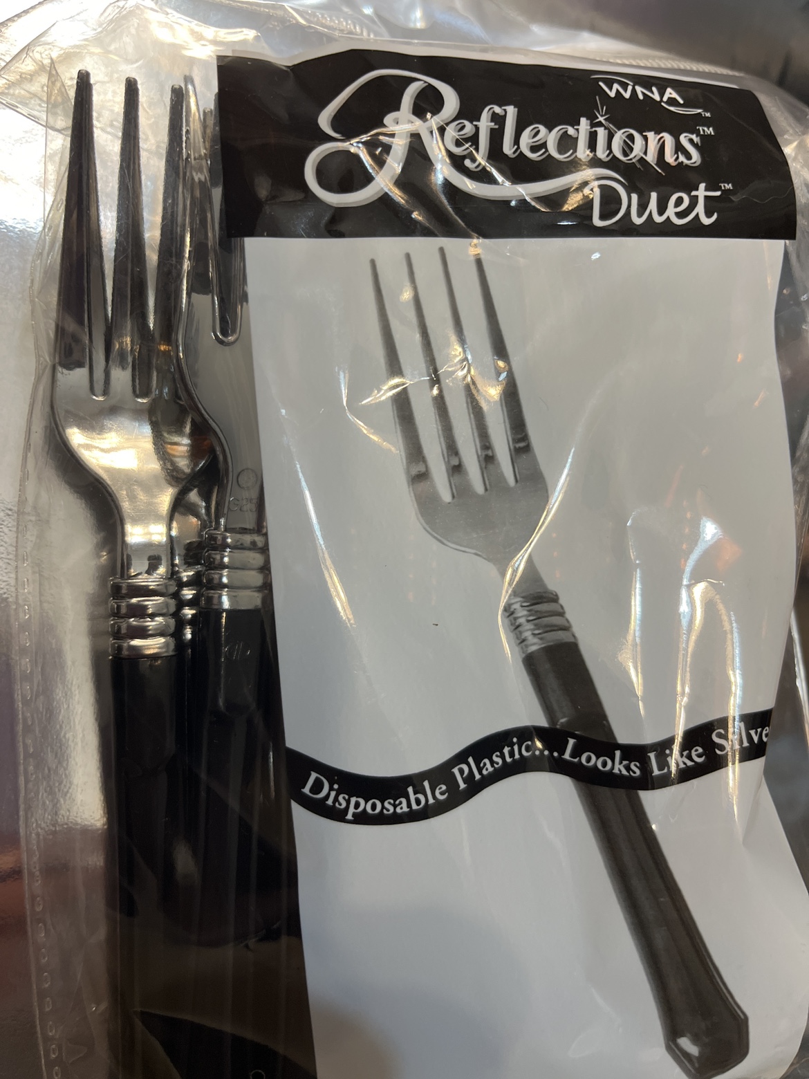 Elegant Disposable plastic Forks - photo 2