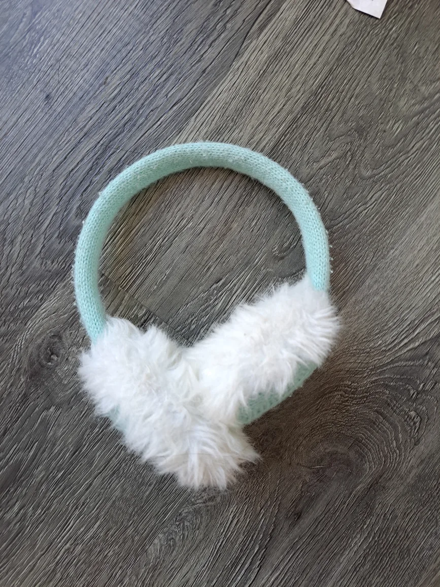 Fuzzy Knit Ear Warmers thumbnail