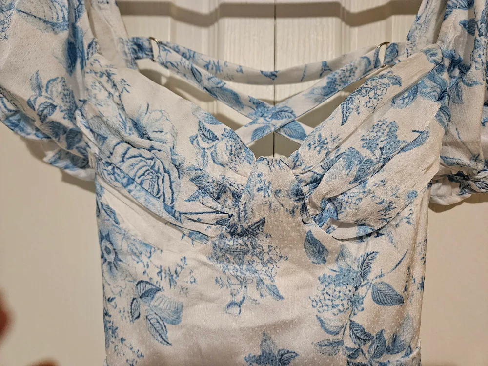 Blue roses summer dress image indicator(5)