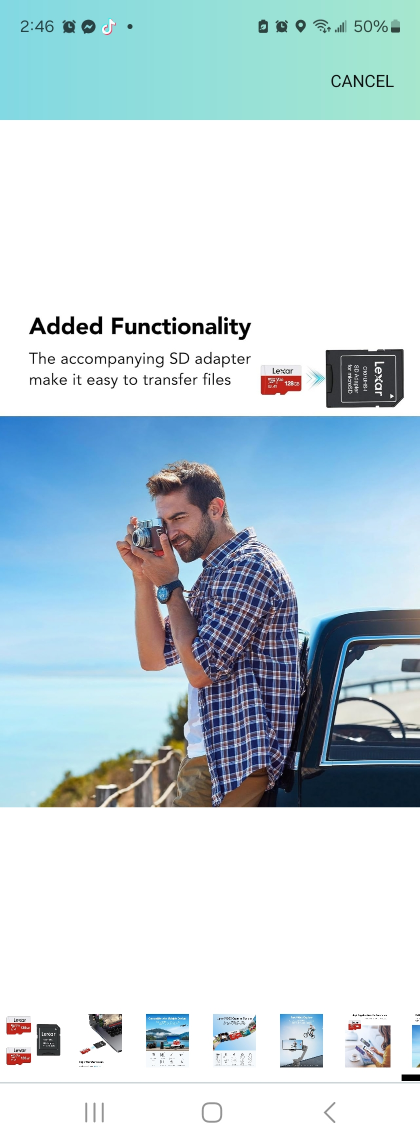 Lexar E-Series 128GB Micro SD Card 2 - photo 5