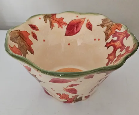 Casa Bella Autumn Leaf Bowl thumbnail