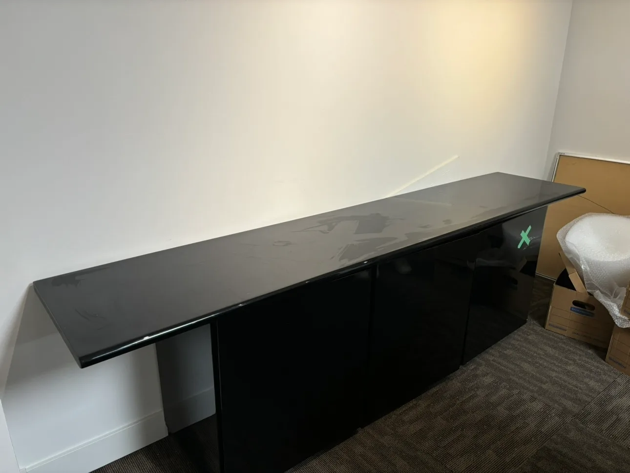 Black Cabinet with Doors thumbnail