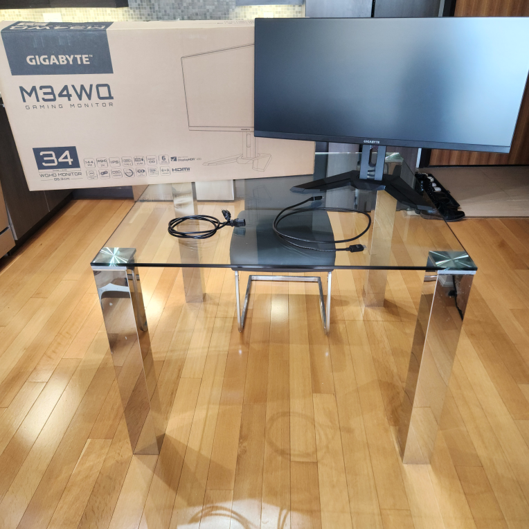 Gigabyte M43WQ ultrawide 1440p monitor with integrated KVM