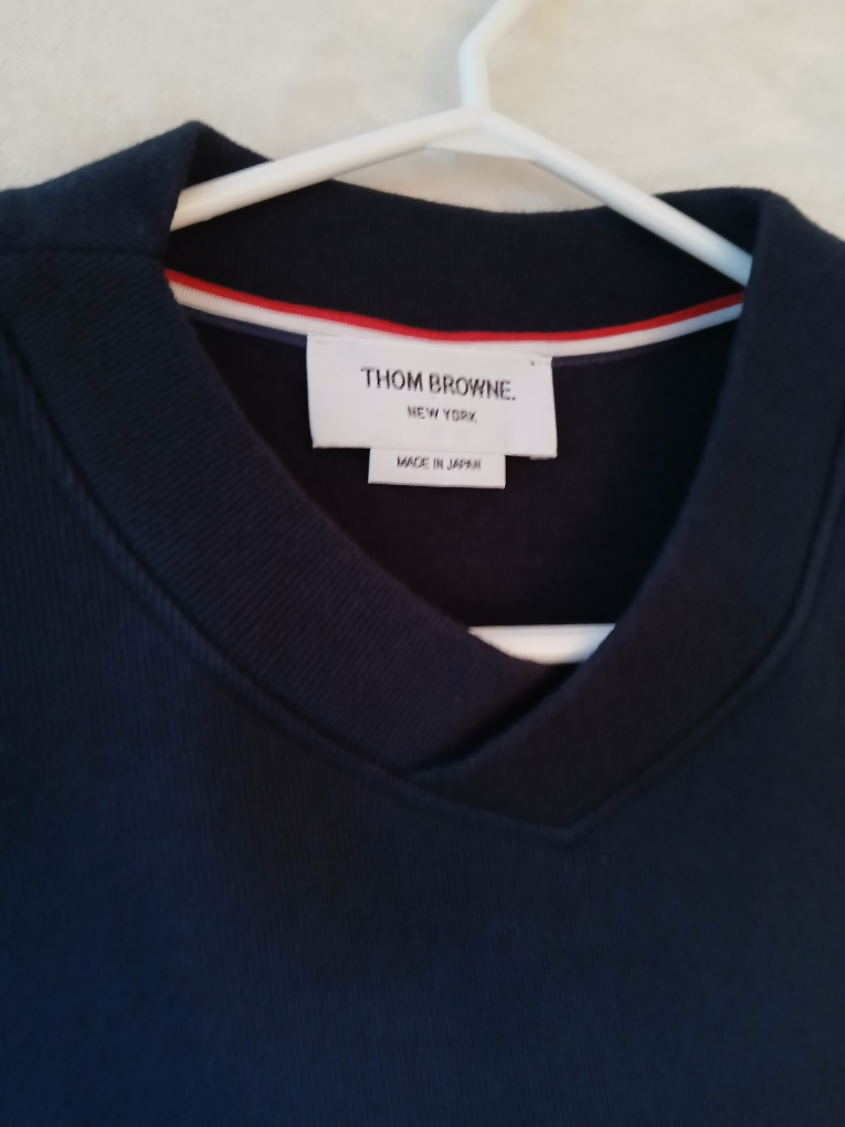 Thom Browne Mens Sleeveless Cardigan (Navy) - photo 2