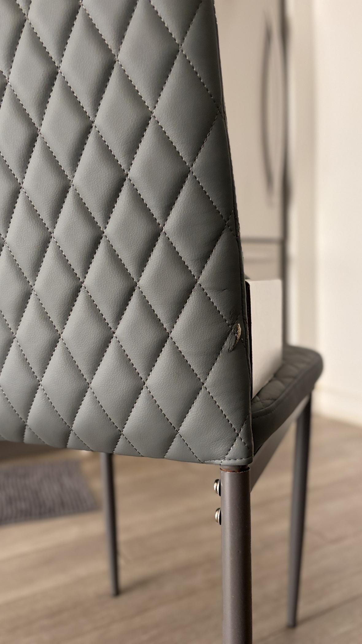 Genuine leather side chairs (set of 4) - photo 4