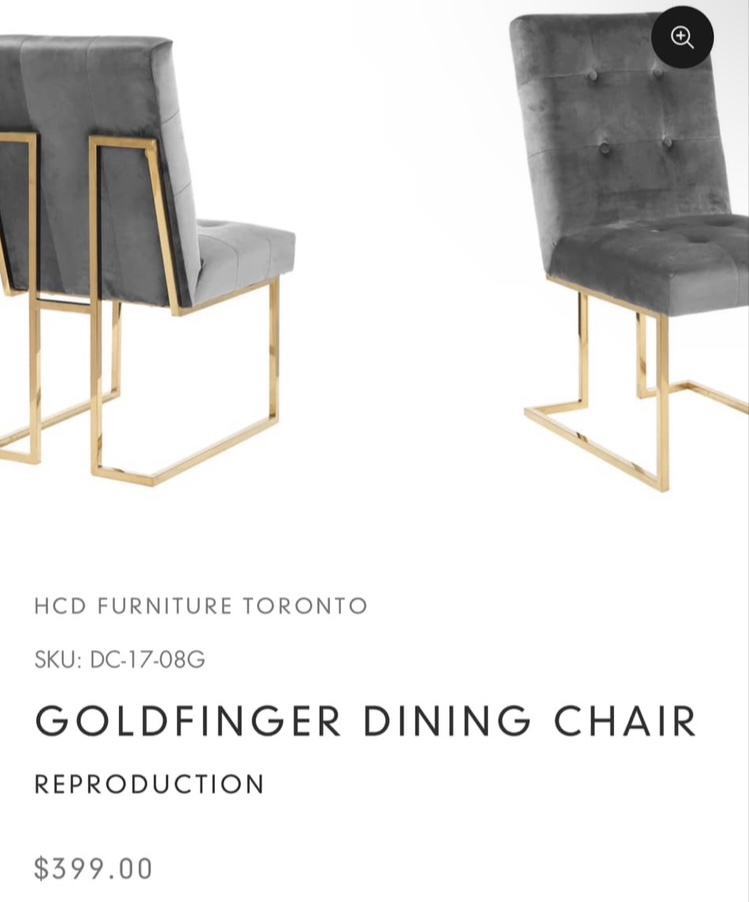 Goldfinger Dining Chair - photo 3