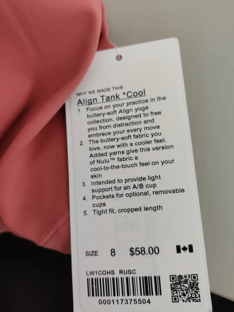 Lululemon Align Tank size 8 image indicator(2)