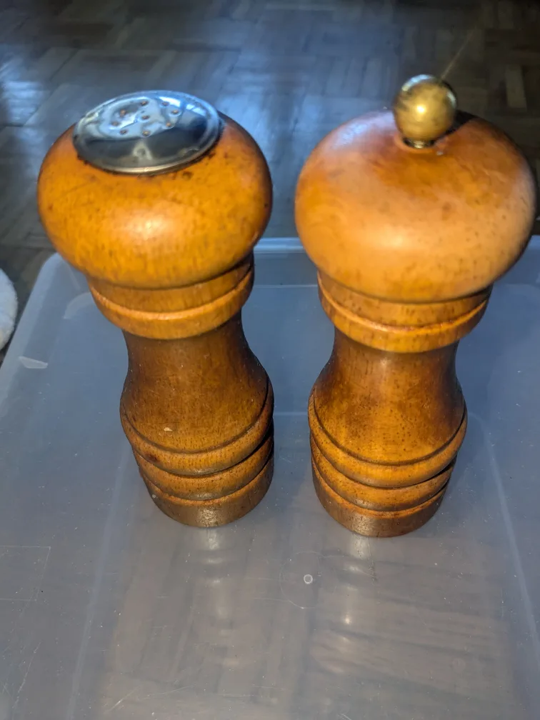 Wooden Salt and Pepper Shakers