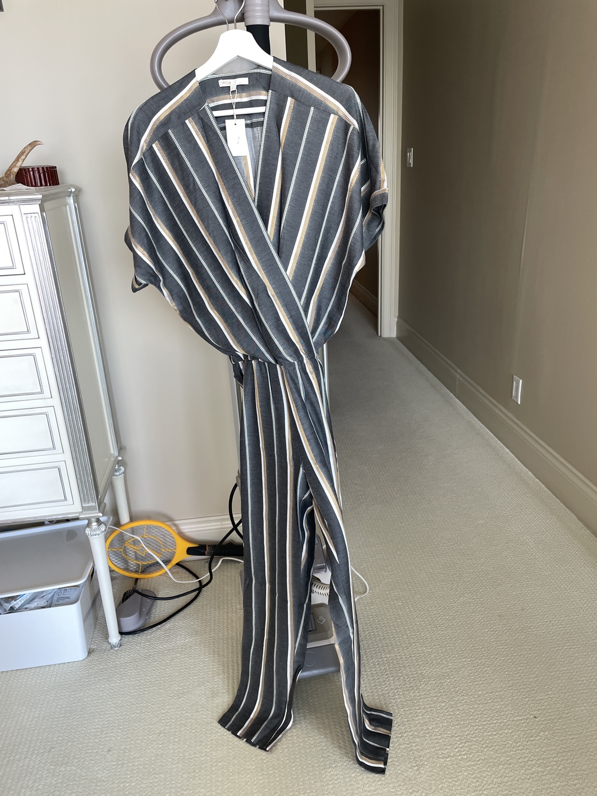Maje Striped Jumpsuit
