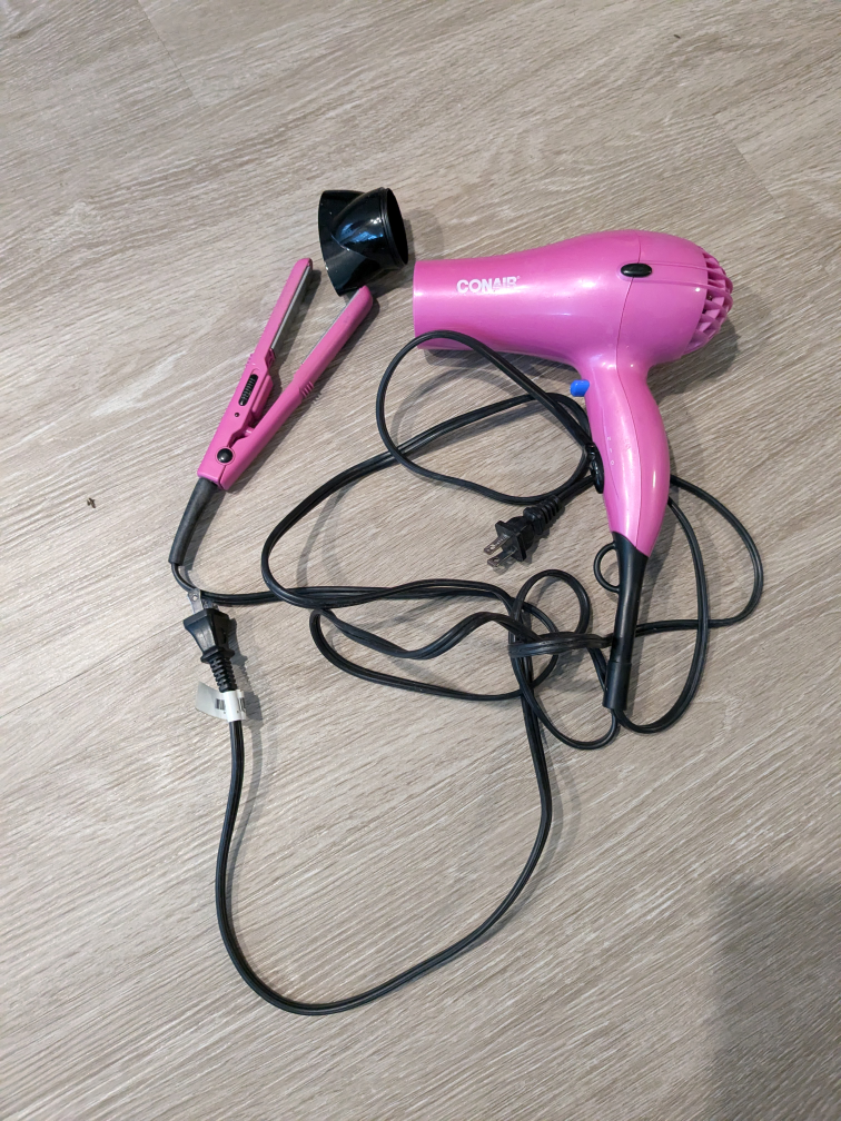 Conair Hair Dryer and Small Straightener Set