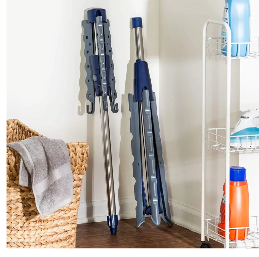 Honey-Can-Do Tripod Clothes Drying Rack, Blue image indicator(4)