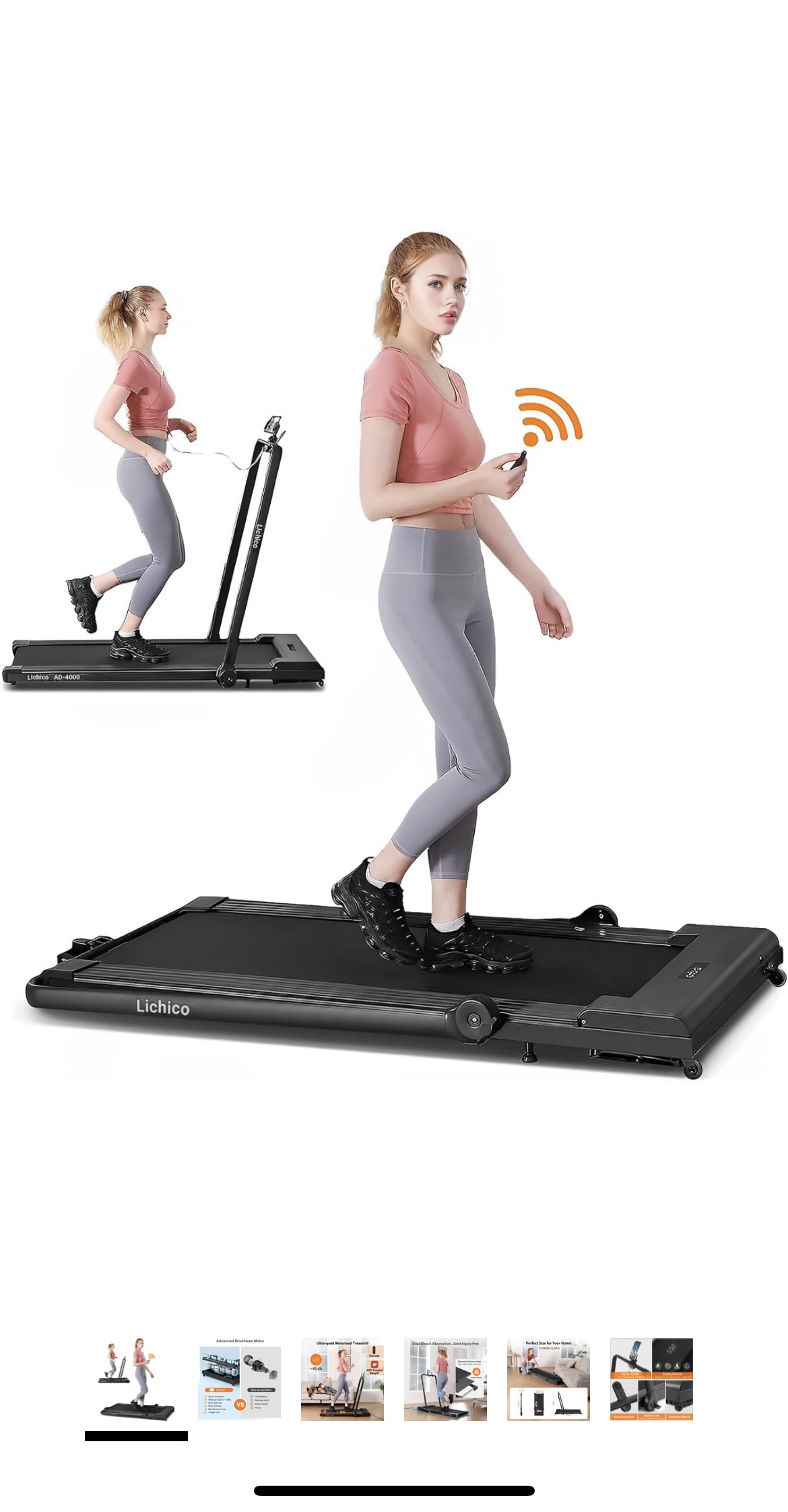 Lichico Folding Electric Treadmill - photo 2