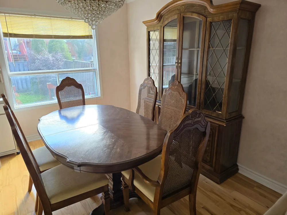 Dining Room Set with chairs.
