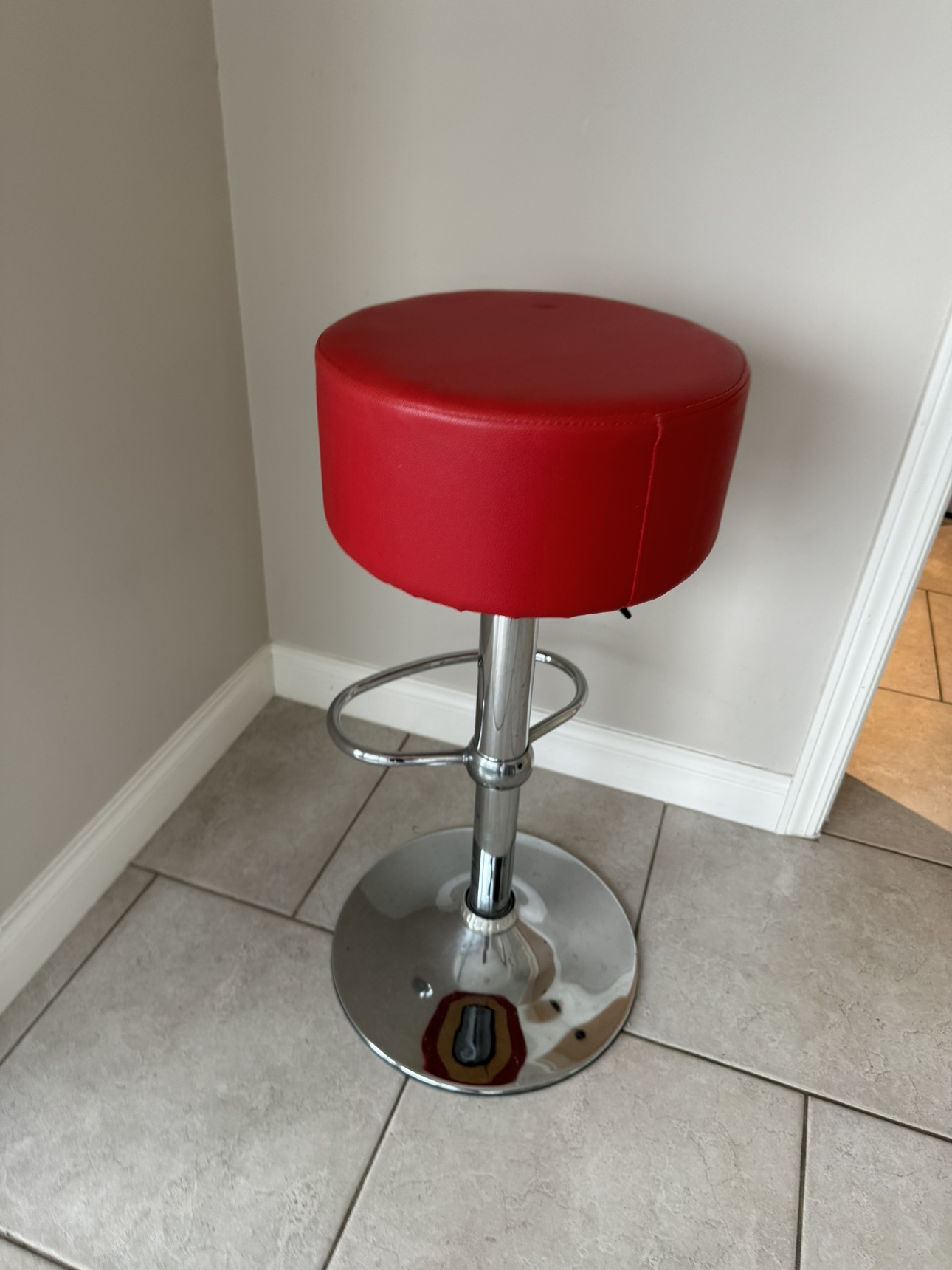Red white and black Bar Stool - photo 2